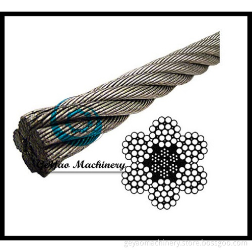 Galvanized Wire Rope EIPS IWRC-6X19 Class (Steel Core)